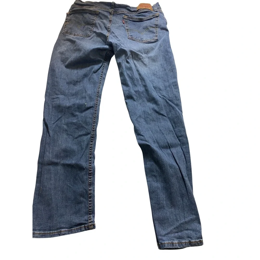 Levis Waterless Mens Blue Jeans W36 L32 Straight Leg‎ Denim Pants